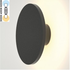 Φωτιστικό Απλίκα LED 8W 230V 600lm CCT Polycarbonate Ανθρακί IP54 Geneva